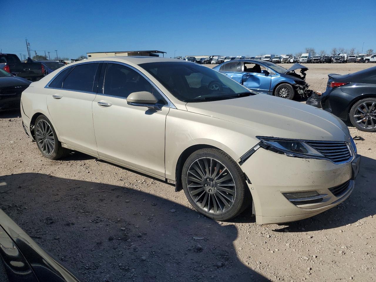 2015 Lincoln Mkz Hybrid Beige vin: 3LN6L2LU2FR624740