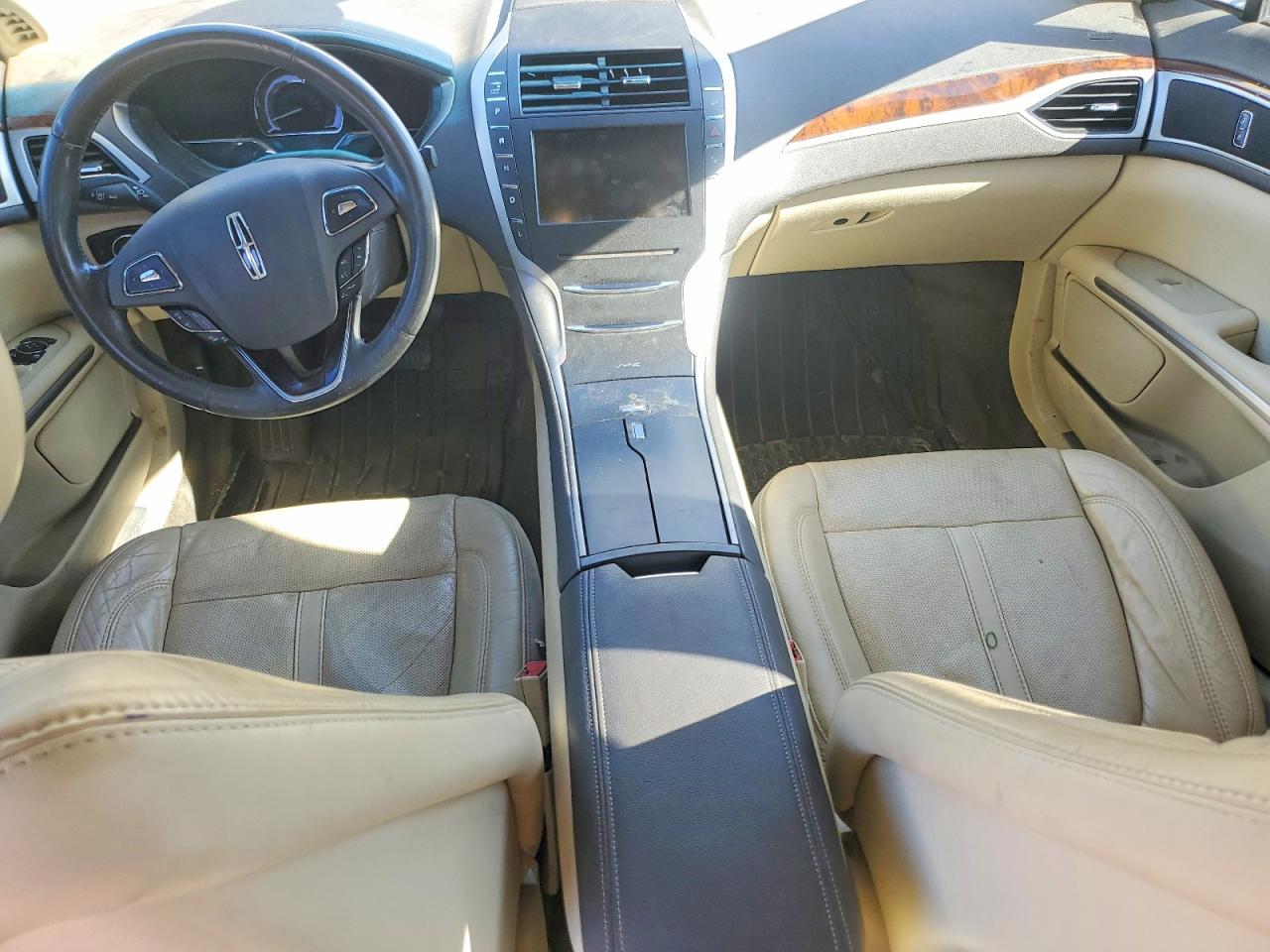 2015 Lincoln Mkz Hybrid Beige vin: 3LN6L2LU2FR624740