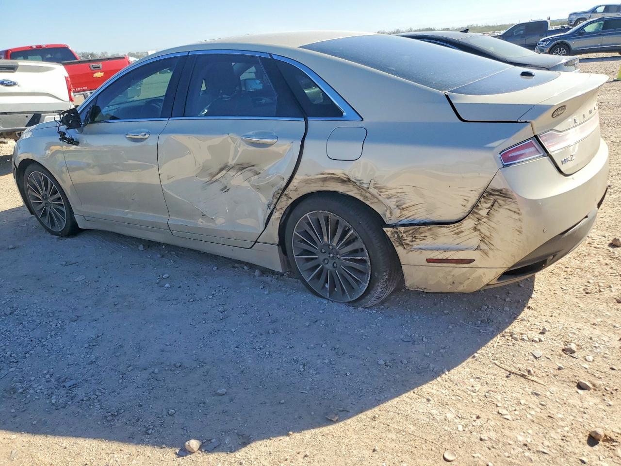 2015 Lincoln Mkz Hybrid Beige vin: 3LN6L2LU2FR624740