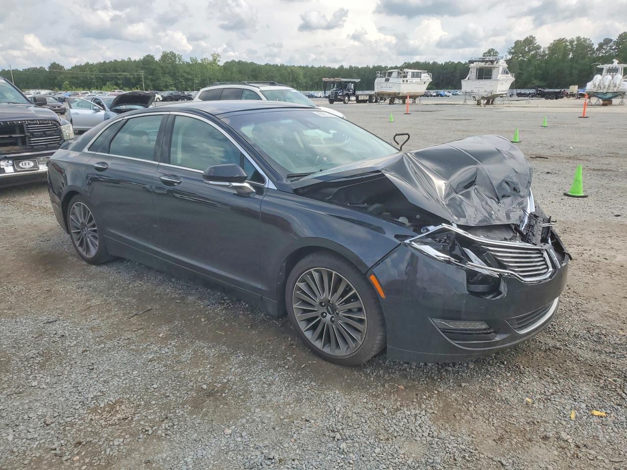 2013 Lincoln Mkz Hybrid Black vin: 3LN6L2LU3DR807626