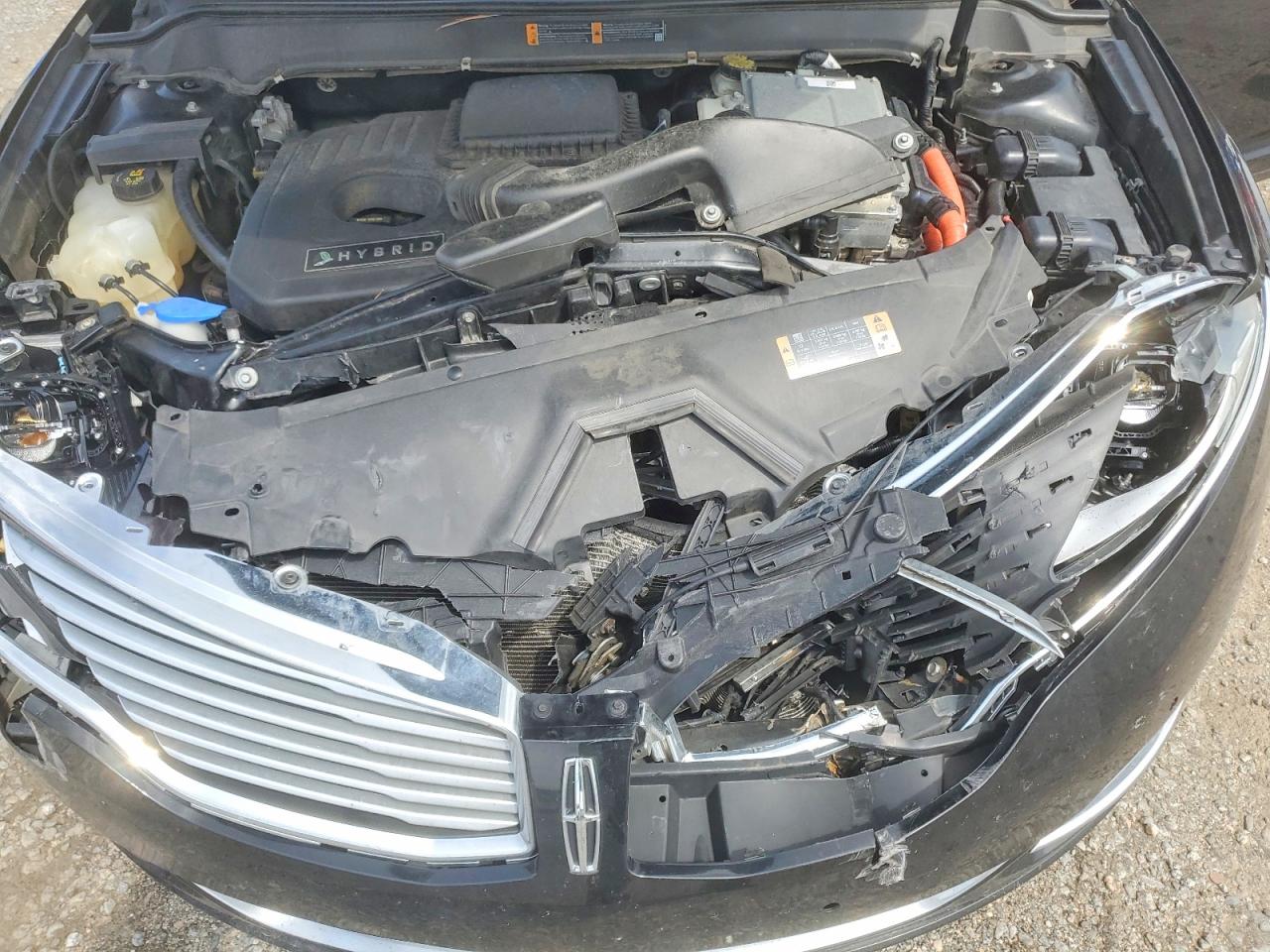 2013 Lincoln Mkz Hybrid Black vin: 3LN6L2LU3DR807626