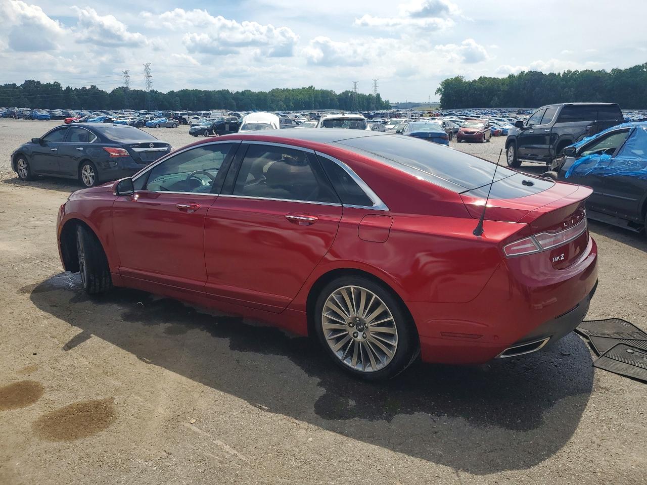 2013 Lincoln Mkz Hybrid Red vin: 3LN6L2LU3DR822336