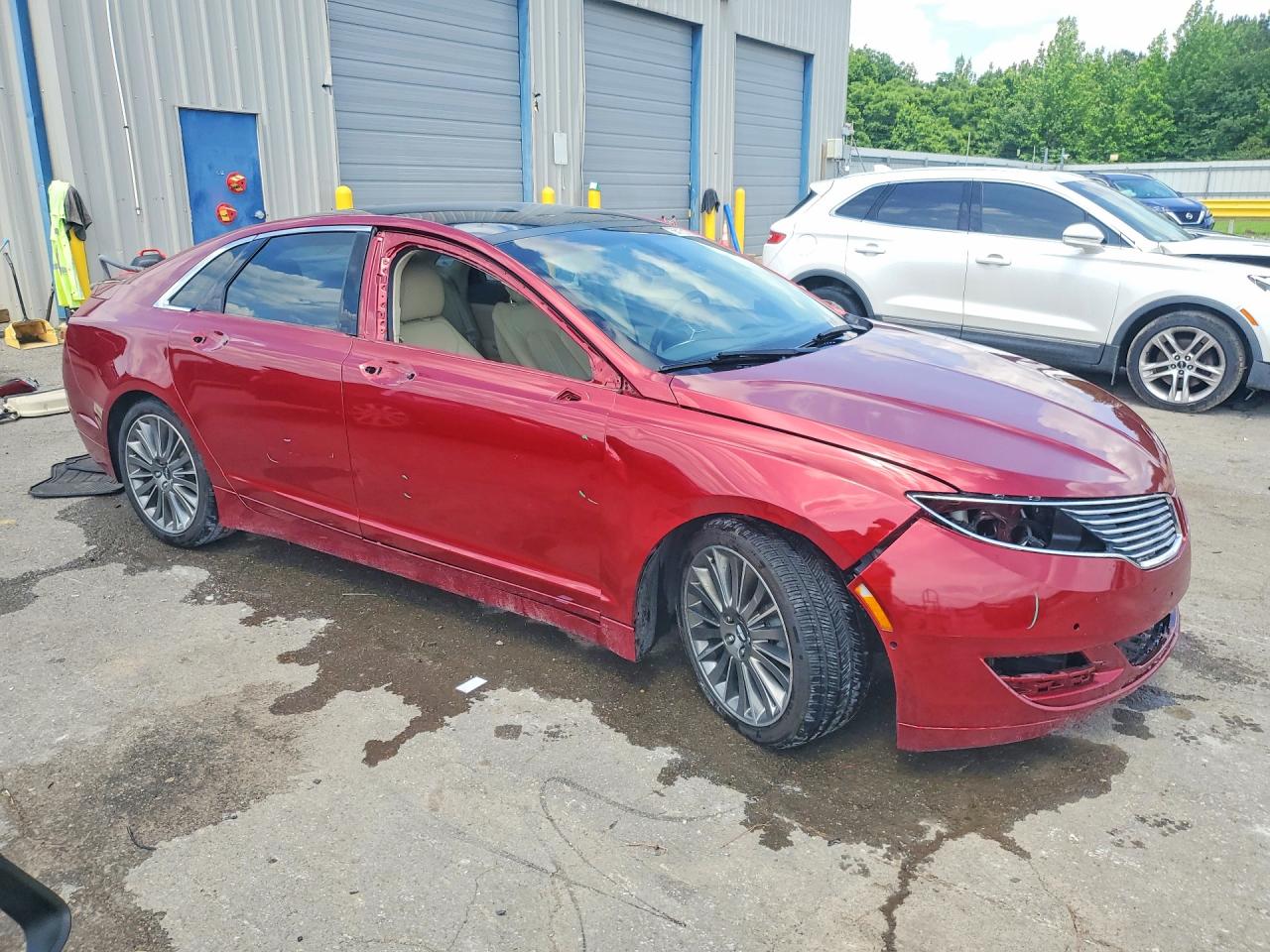 2013 Lincoln Mkz Hybrid Red vin: 3LN6L2LU3DR822336