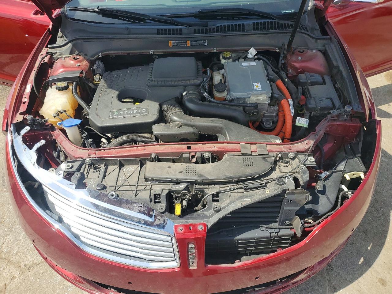 2013 Lincoln Mkz Hybrid Red vin: 3LN6L2LU3DR822336