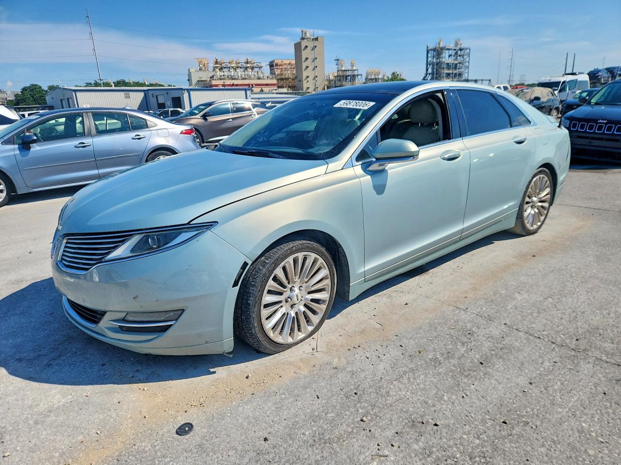 2013 Lincoln Mkz Hybrid Blue vin: 3LN6L2LU3DR825480