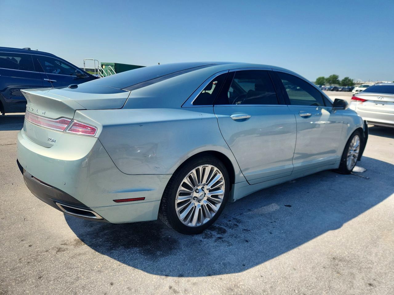 2013 Lincoln Mkz Hybrid Blue vin: 3LN6L2LU3DR825480