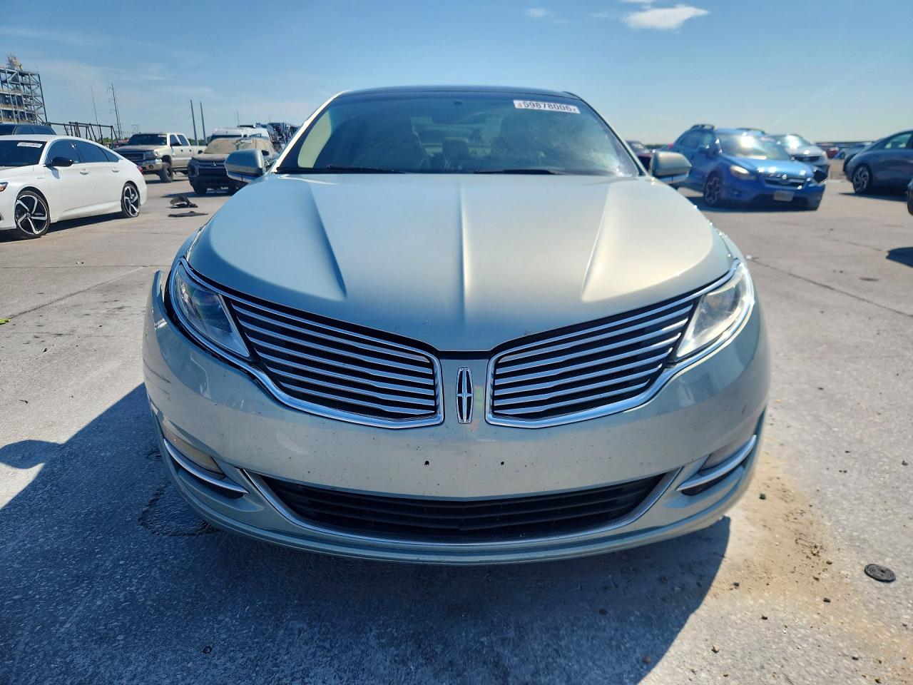 2013 Lincoln Mkz Hybrid Blue vin: 3LN6L2LU3DR825480