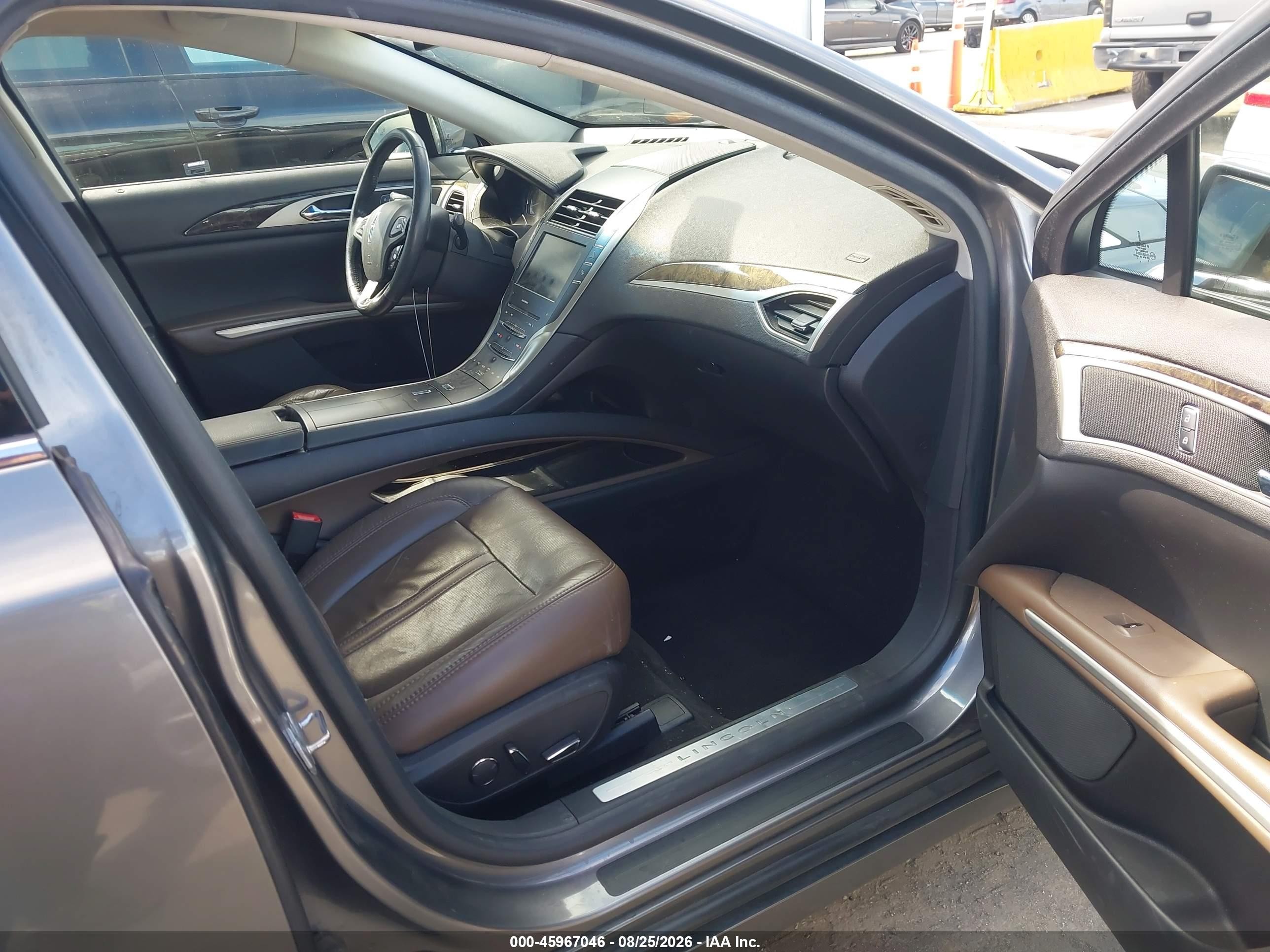 2014 Lincoln Mkz Hybrid   Gray vin: 3LN6L2LU3ER810639