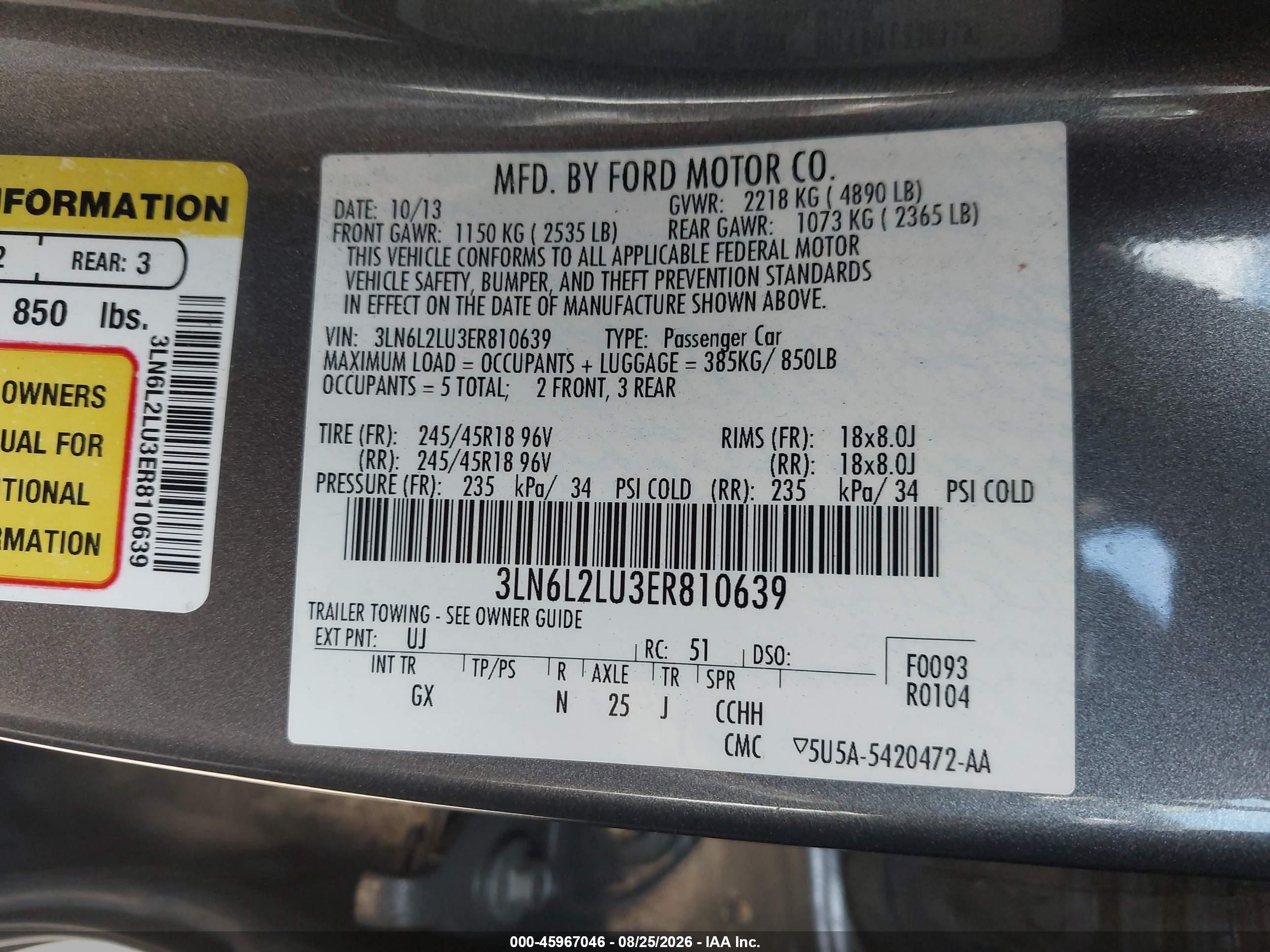 2014 Lincoln Mkz Hybrid   Gray vin: 3LN6L2LU3ER810639
