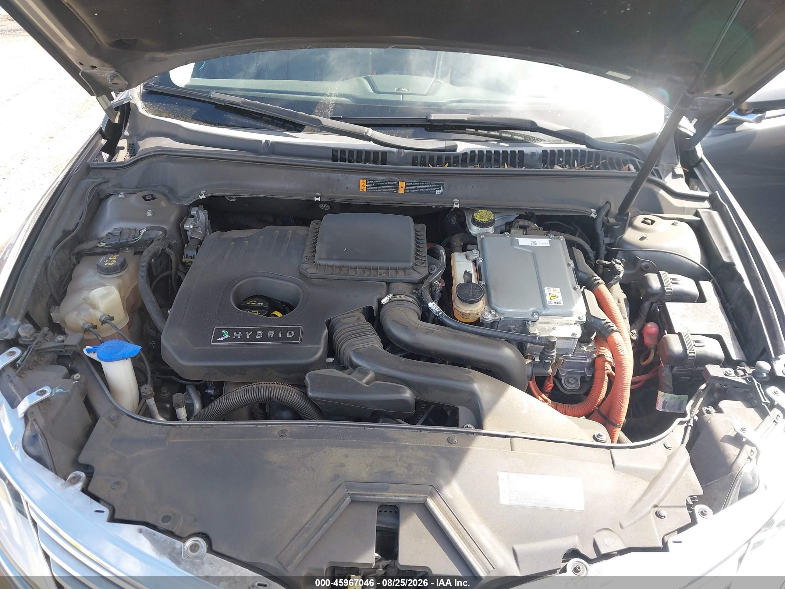 2014 Lincoln Mkz Hybrid   Gray vin: 3LN6L2LU3ER810639