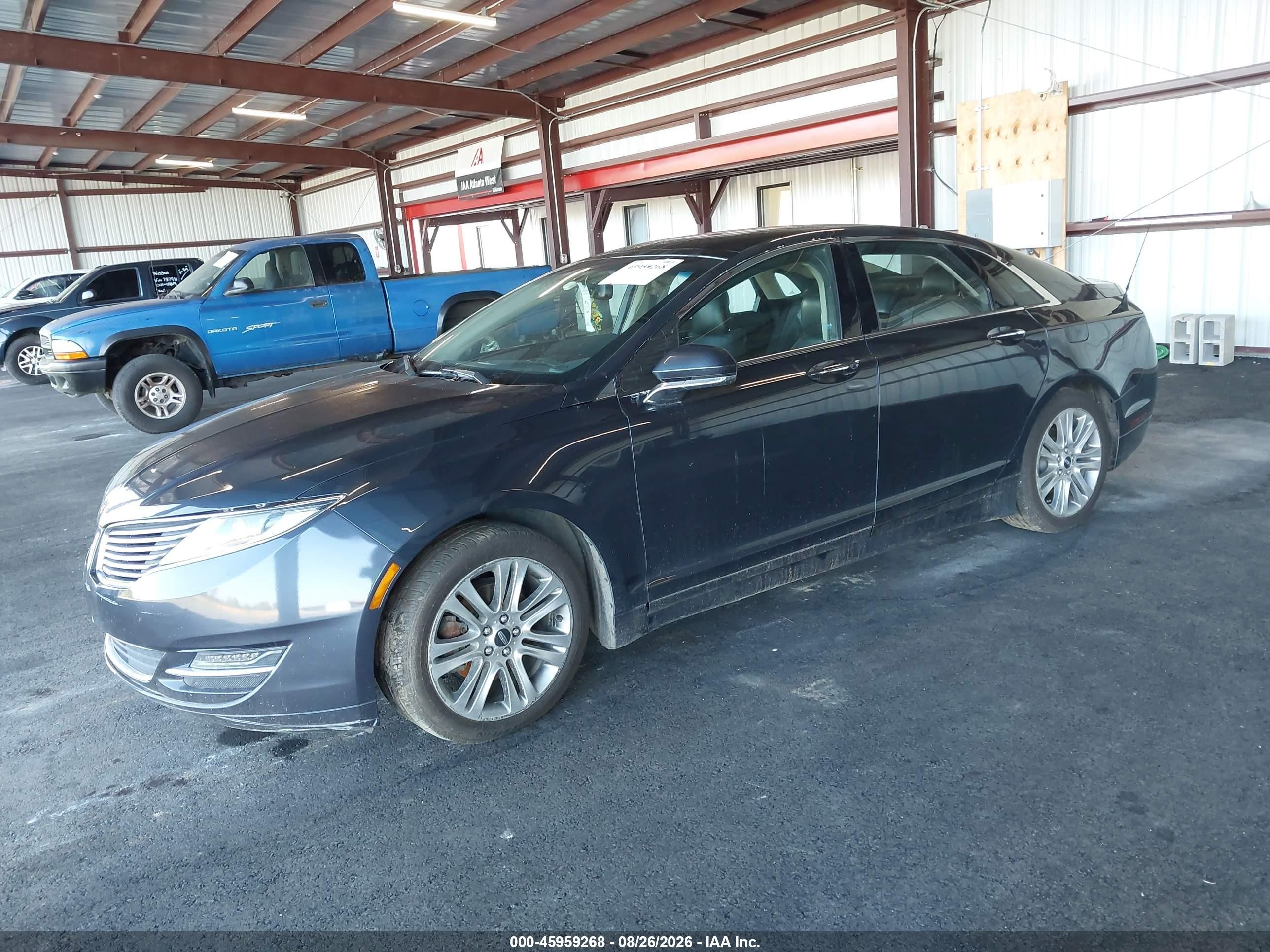 2014 Lincoln Mkz Hybrid   Black vin: 3LN6L2LU3ER811936