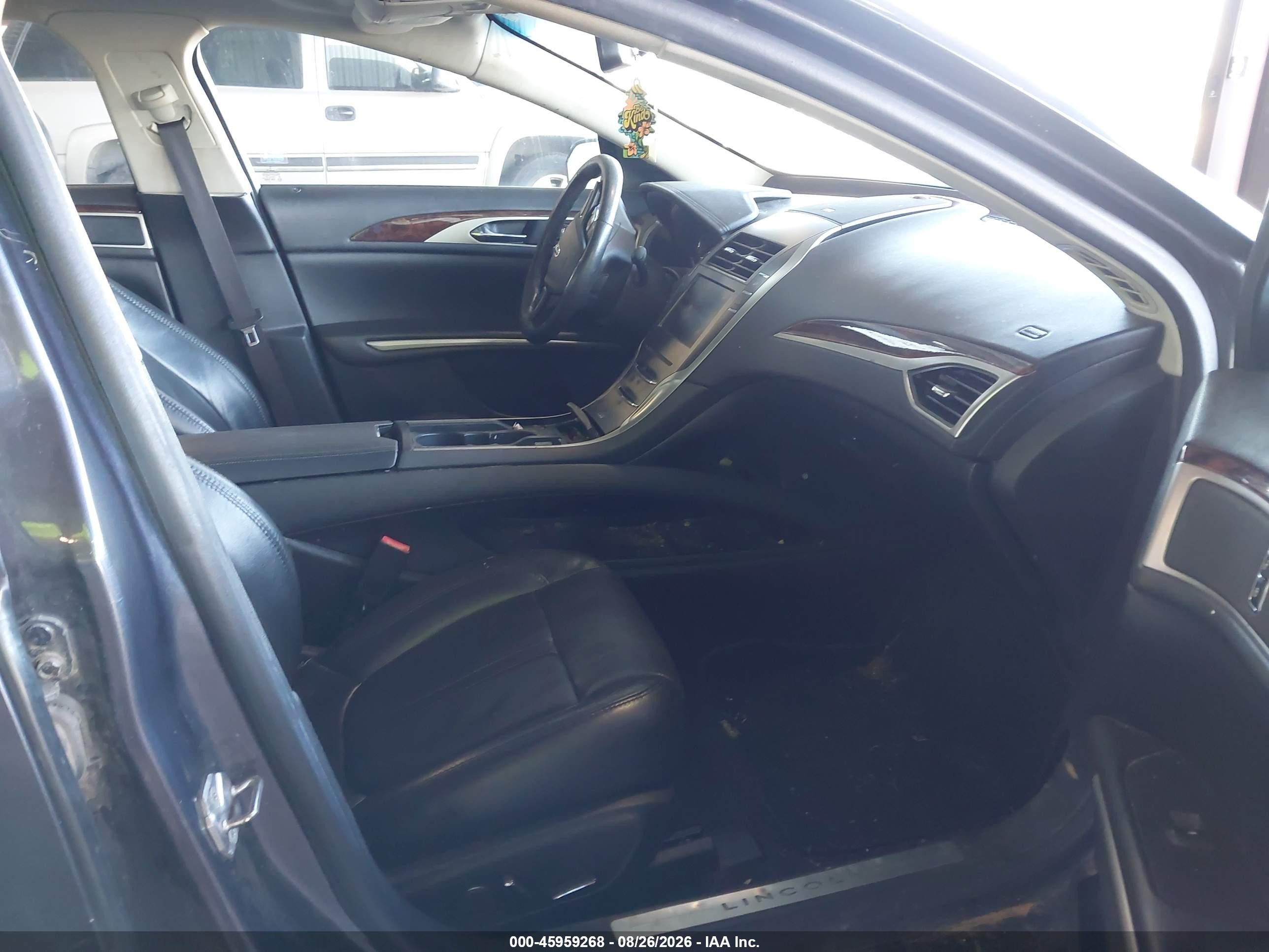 2014 Lincoln Mkz Hybrid   Black vin: 3LN6L2LU3ER811936
