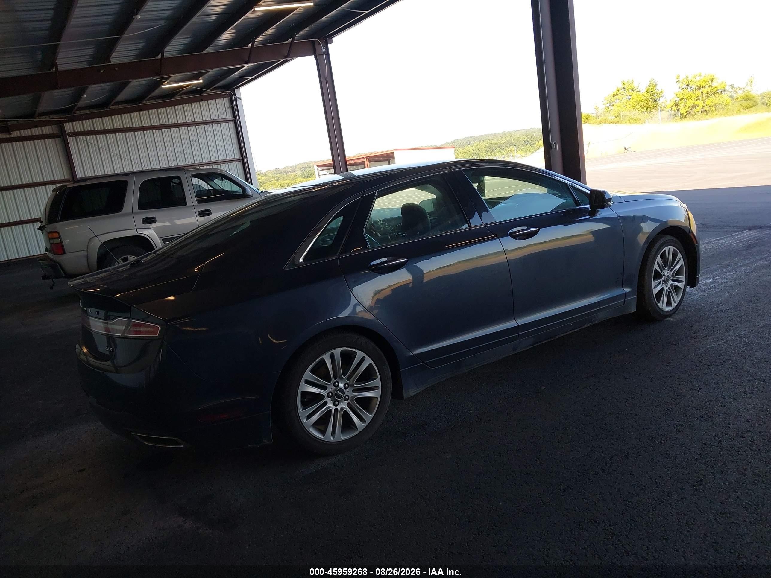 2014 Lincoln Mkz Hybrid   Black vin: 3LN6L2LU3ER811936