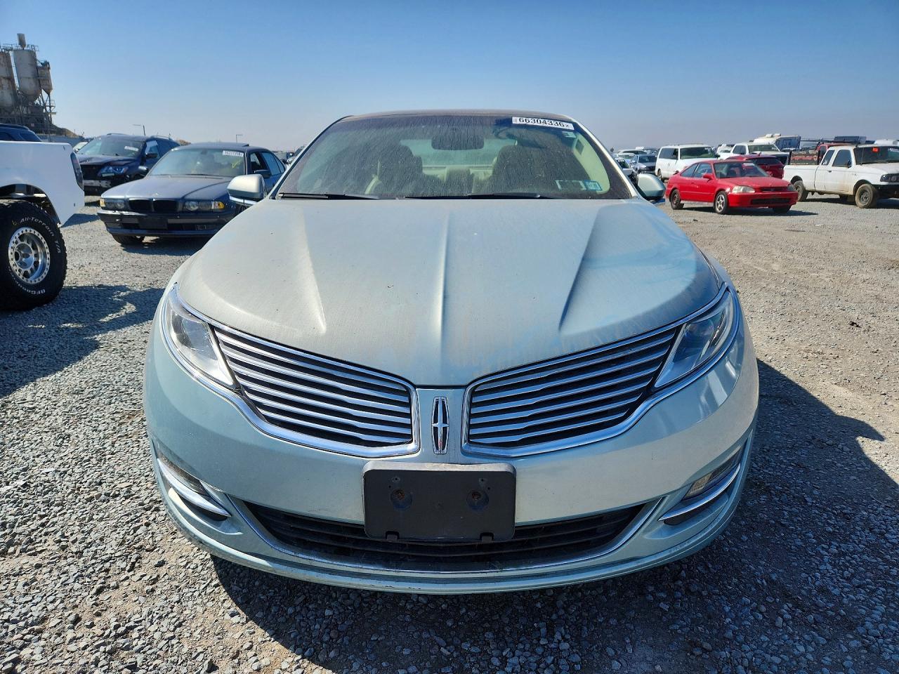 2014 Lincoln Mkz Hybrid Teal vin: 3LN6L2LU3ER814190