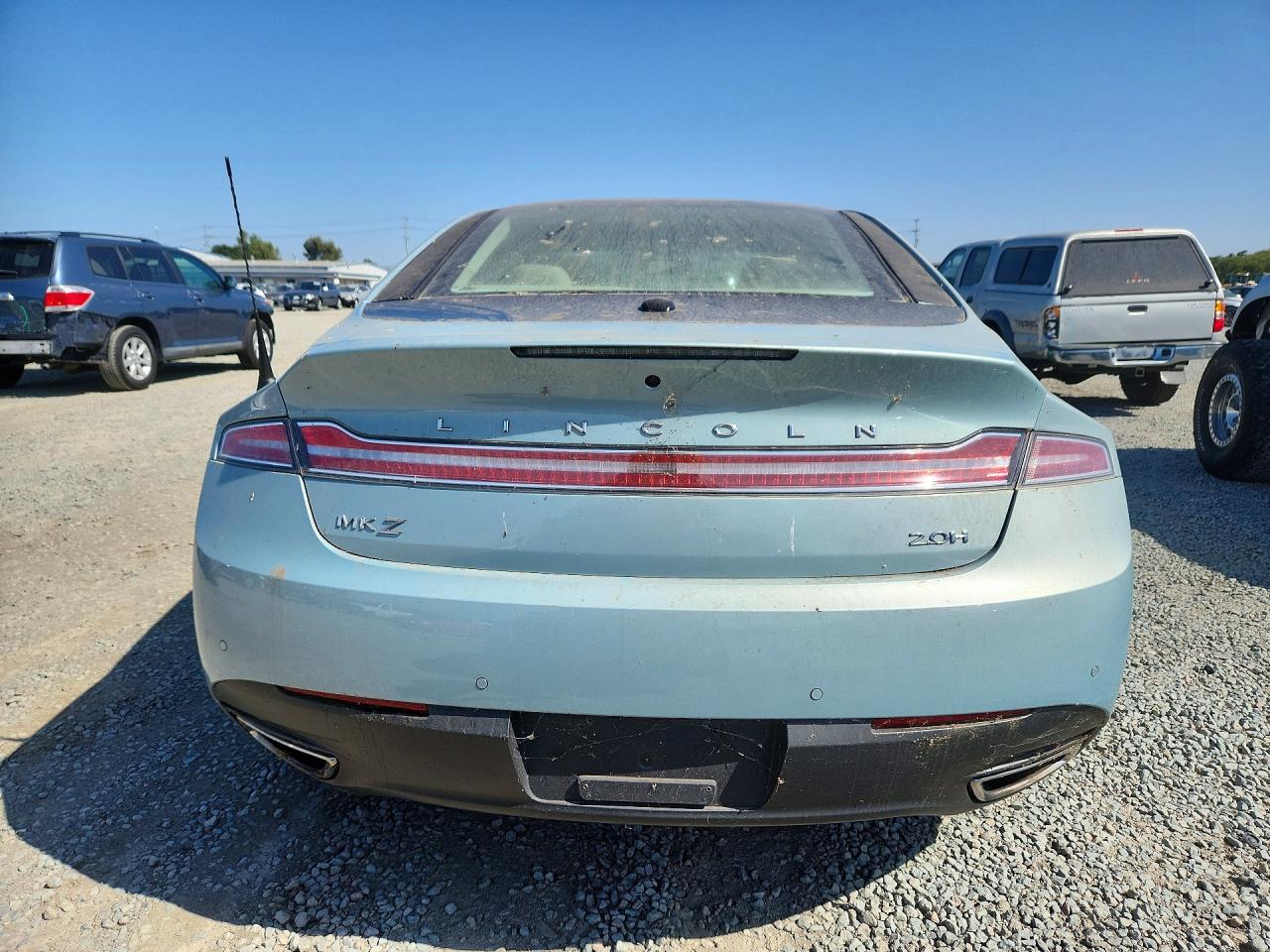 2014 Lincoln Mkz Hybrid Teal vin: 3LN6L2LU3ER814190