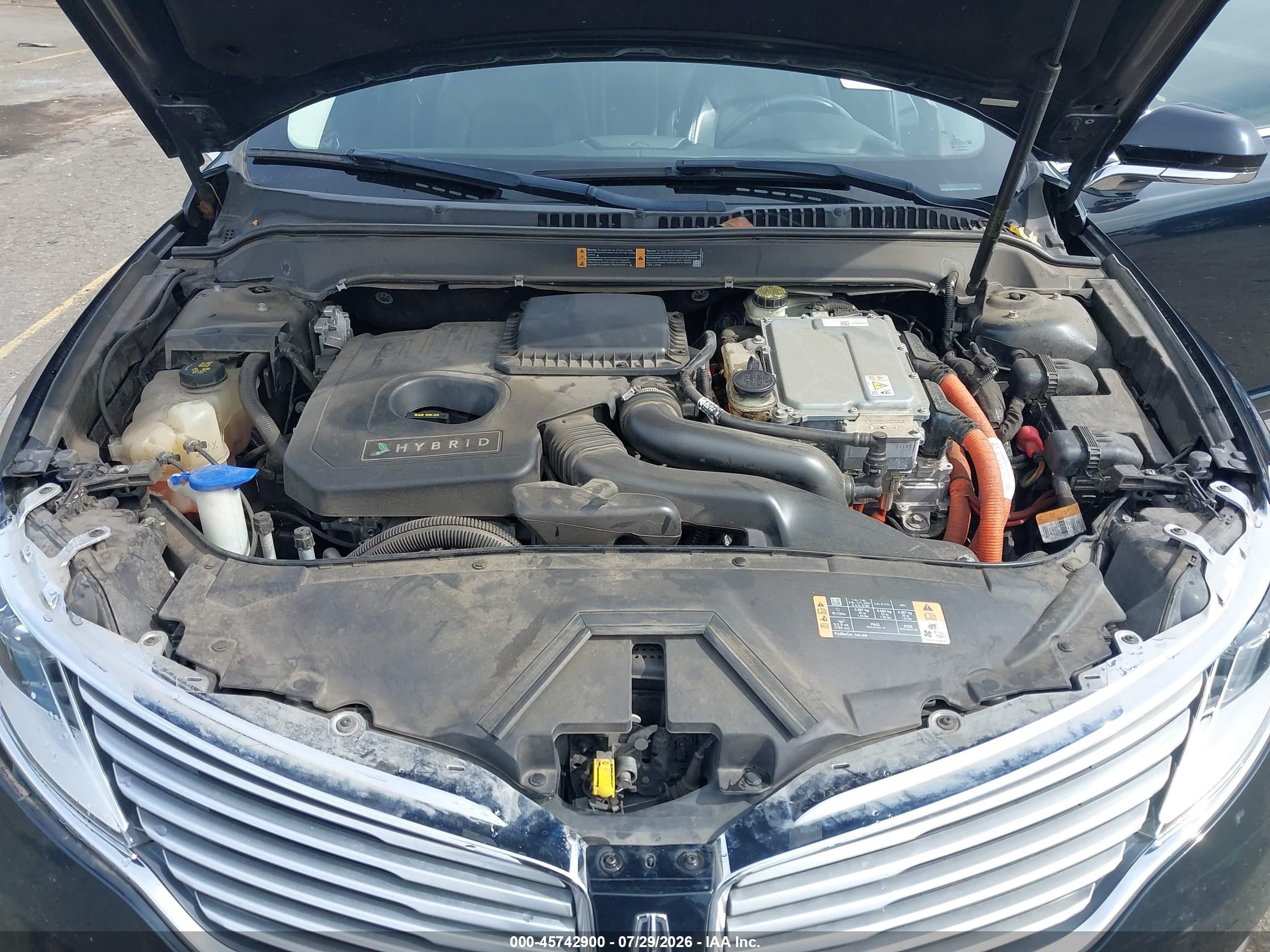 2014 Lincoln Mkz Hybrid   Black vin: 3LN6L2LU3ER820443