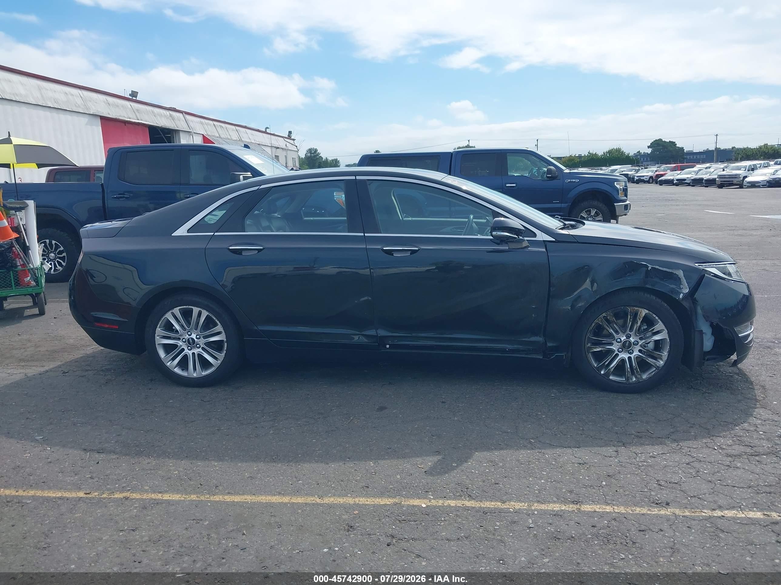 2014 Lincoln Mkz Hybrid   Black vin: 3LN6L2LU3ER820443