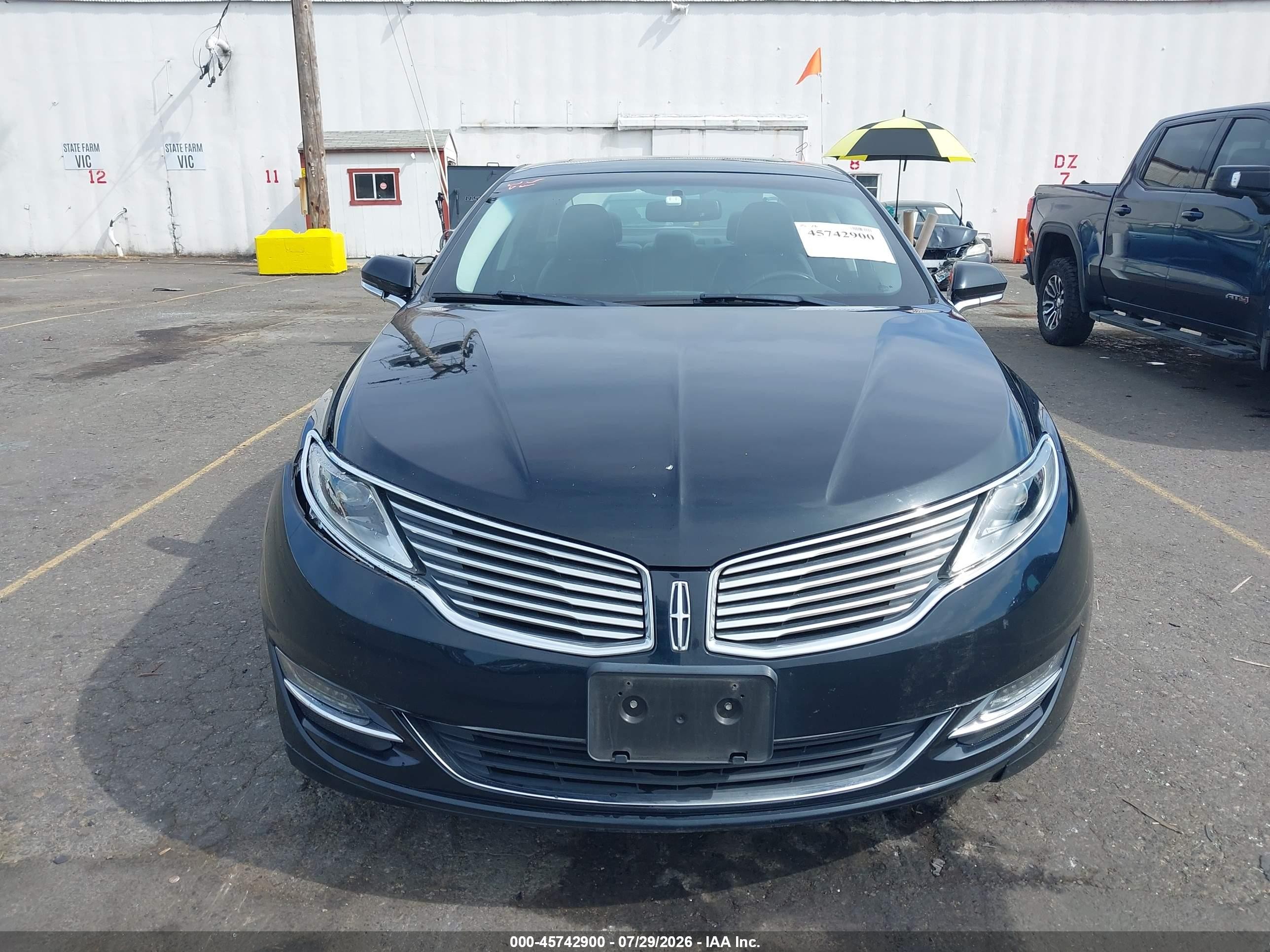 2014 Lincoln Mkz Hybrid   Black vin: 3LN6L2LU3ER820443