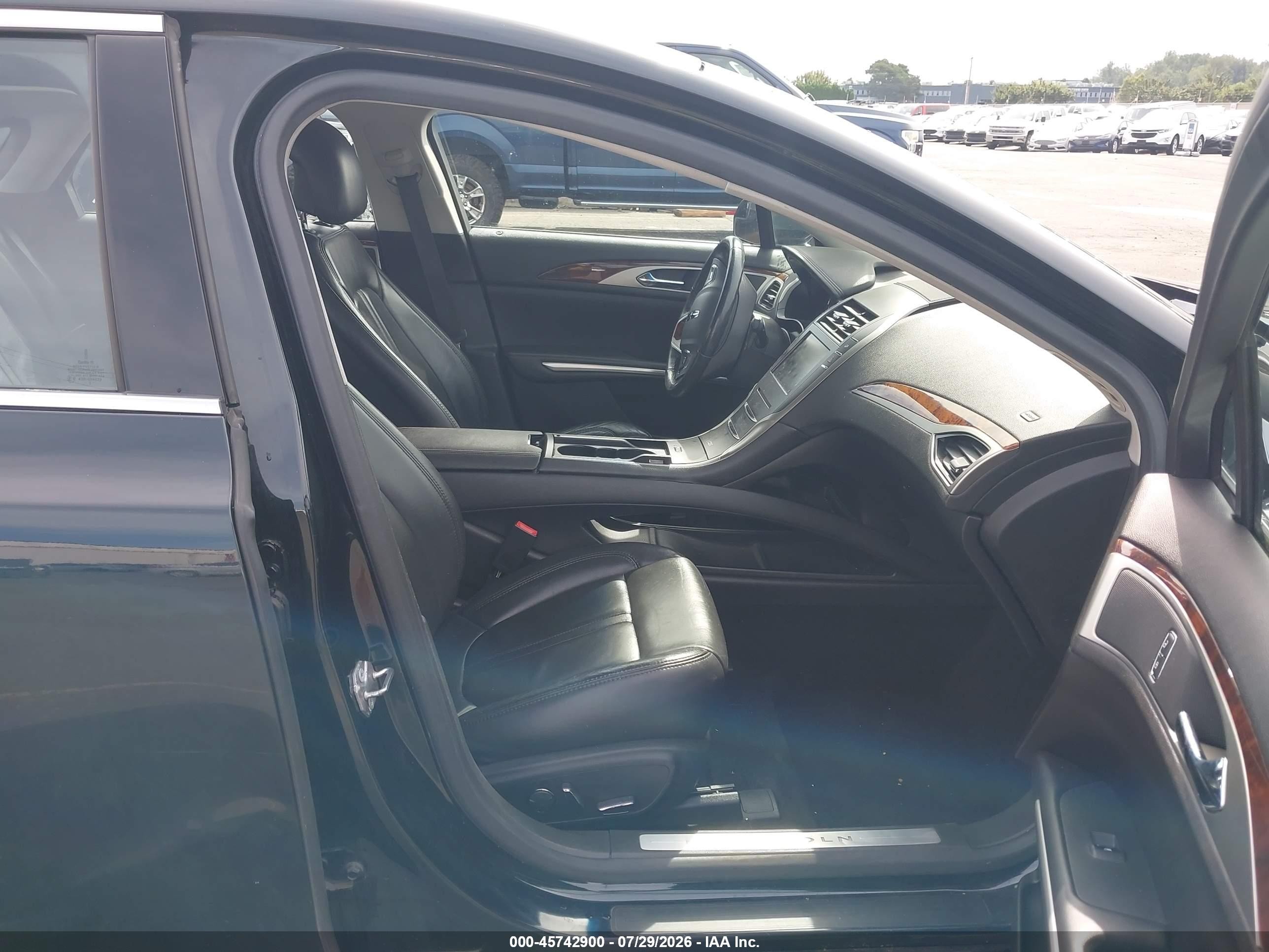 2014 Lincoln Mkz Hybrid   Black vin: 3LN6L2LU3ER820443