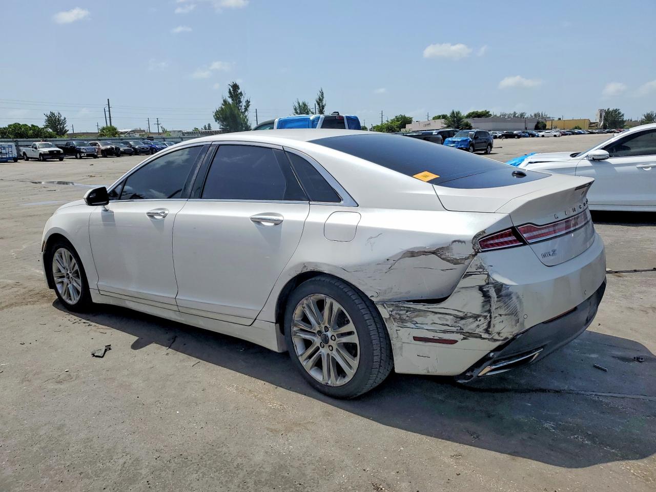2014 Lincoln Mkz Hybrid White vin: 3LN6L2LU3ER821835