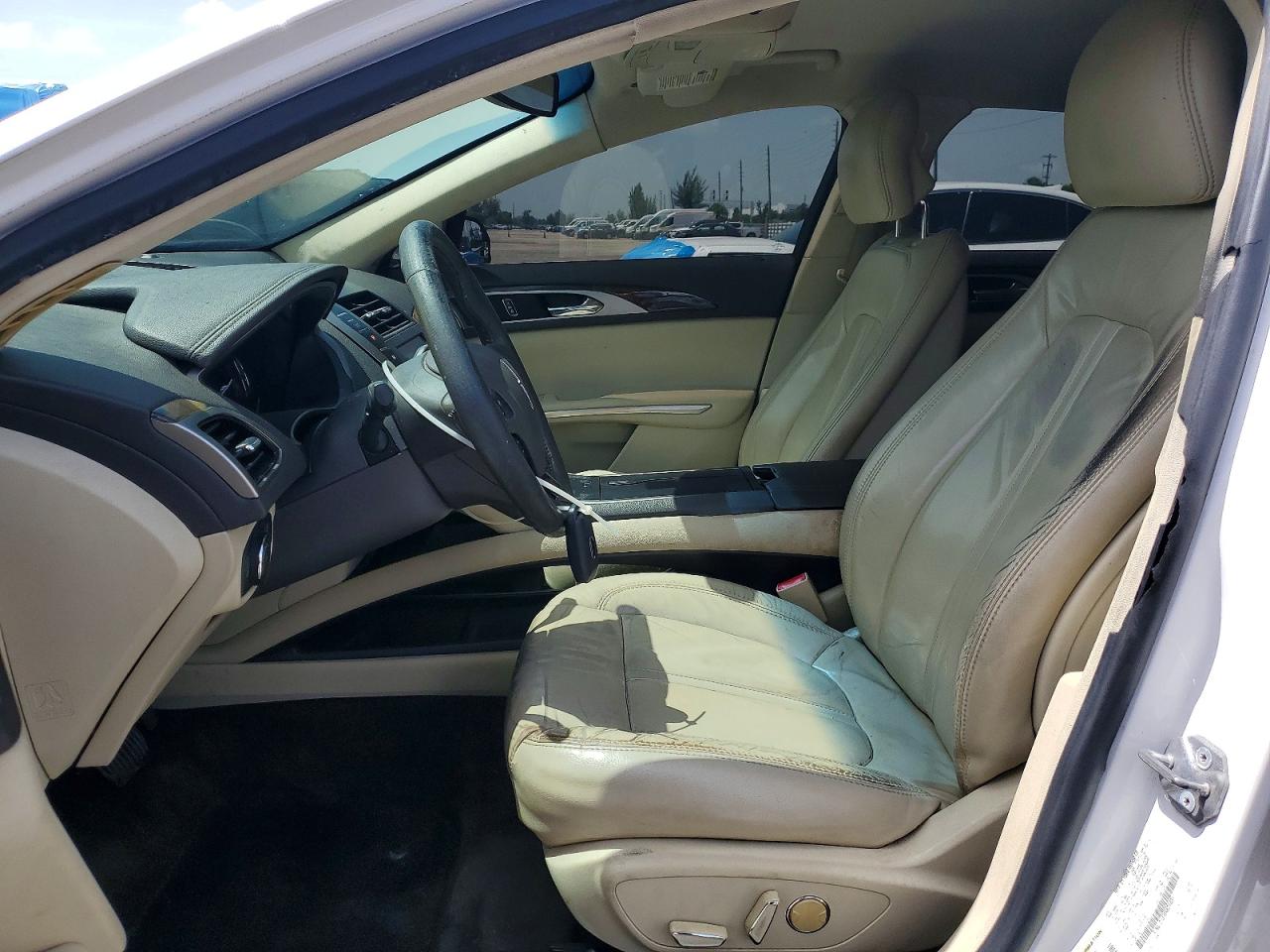 2014 Lincoln Mkz Hybrid White vin: 3LN6L2LU3ER821835