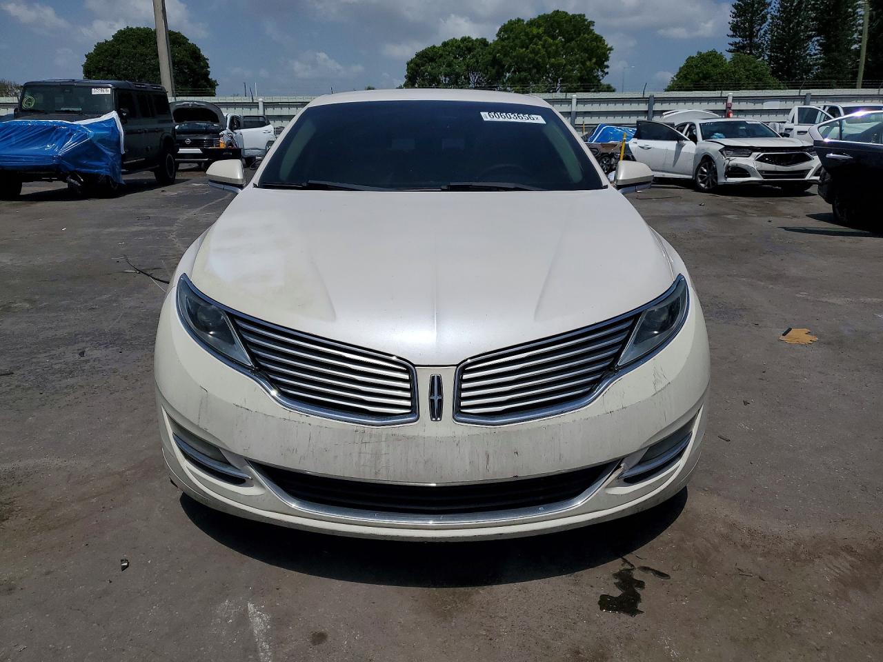 2014 Lincoln Mkz Hybrid White vin: 3LN6L2LU3ER821835