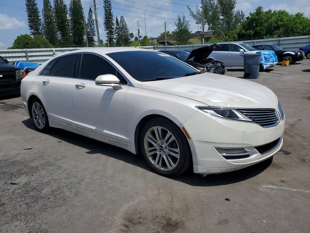 2014 Lincoln Mkz Hybrid White vin: 3LN6L2LU3ER821835