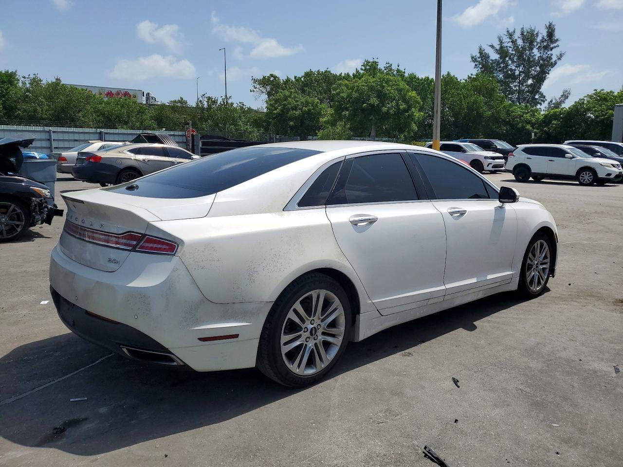 2014 Lincoln Mkz Hybrid White vin: 3LN6L2LU3ER821835