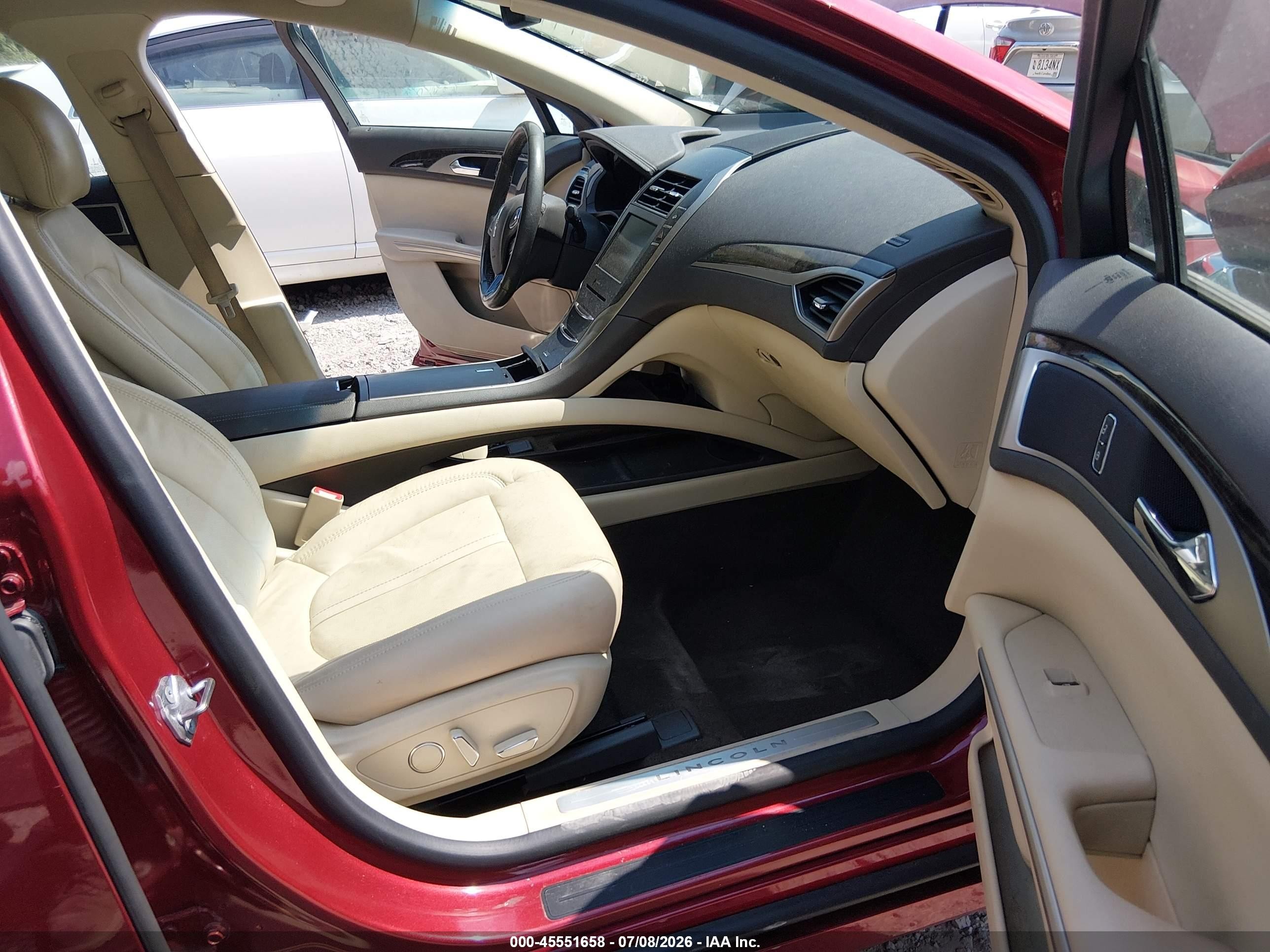2014 Lincoln Mkz Hybrid   Red vin: 3LN6L2LU3ER822676