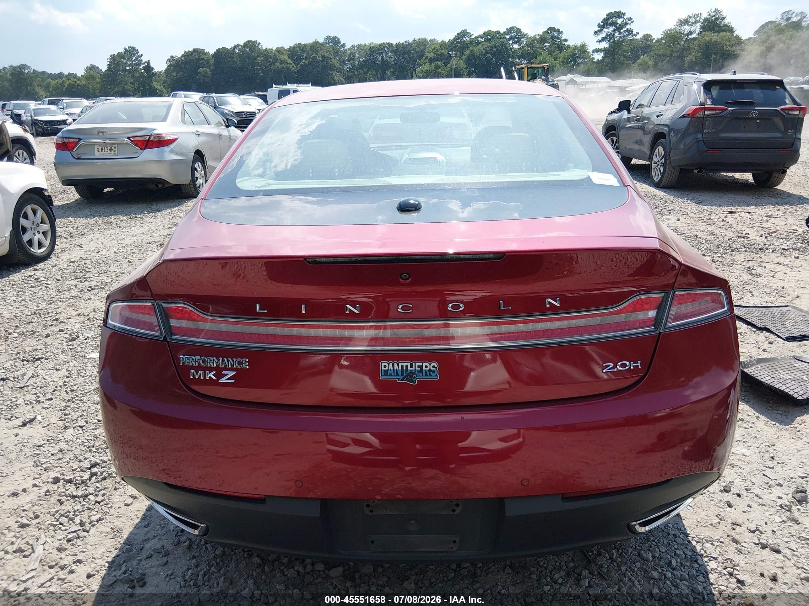 2014 Lincoln Mkz Hybrid   Red vin: 3LN6L2LU3ER822676