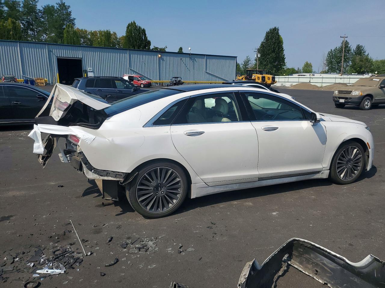 2015 Lincoln Mkz Hybrid White vin: 3LN6L2LU3FR604920
