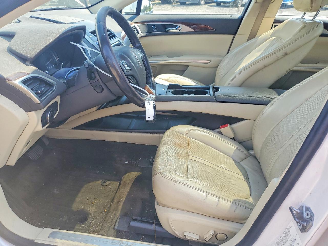 2015 Lincoln Mkz Hybrid White vin: 3LN6L2LU3FR604920