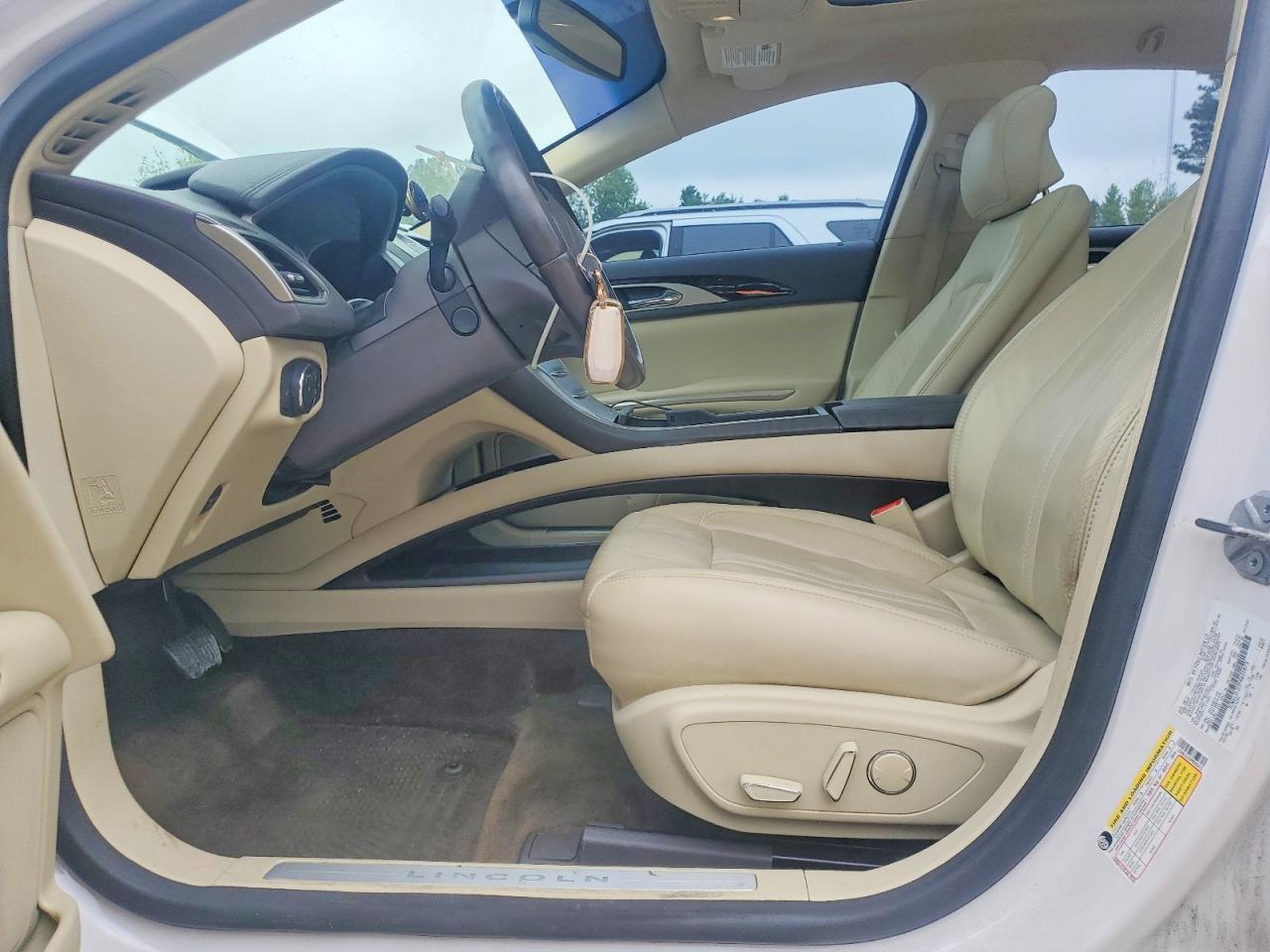 2015 Lincoln Mkz Hybrid White vin: 3LN6L2LU3FR605873
