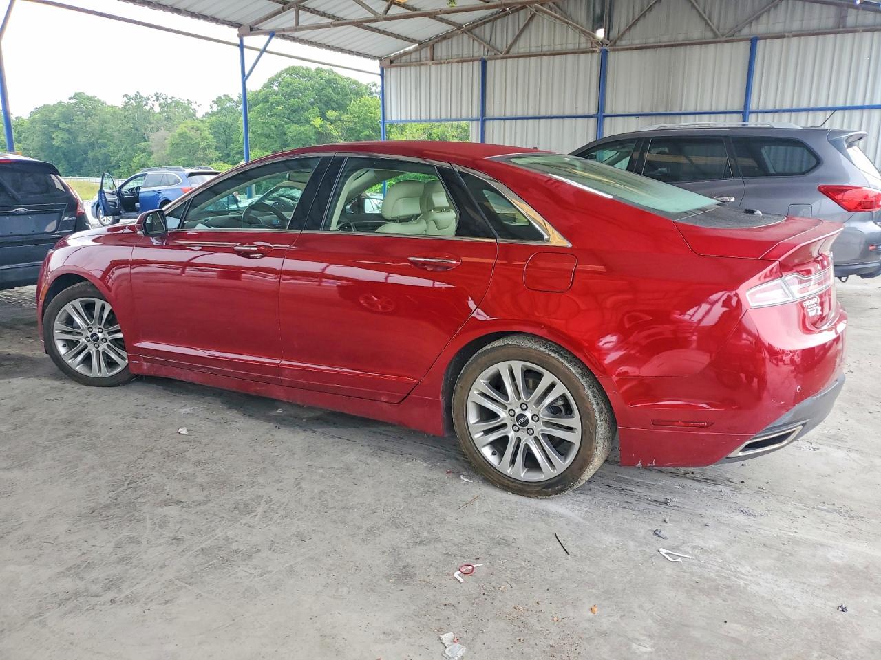 2015 Lincoln Mkz Hybrid Red vin: 3LN6L2LU3FR608417