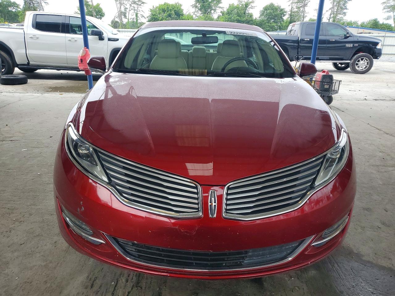 2015 Lincoln Mkz Hybrid Red vin: 3LN6L2LU3FR608417