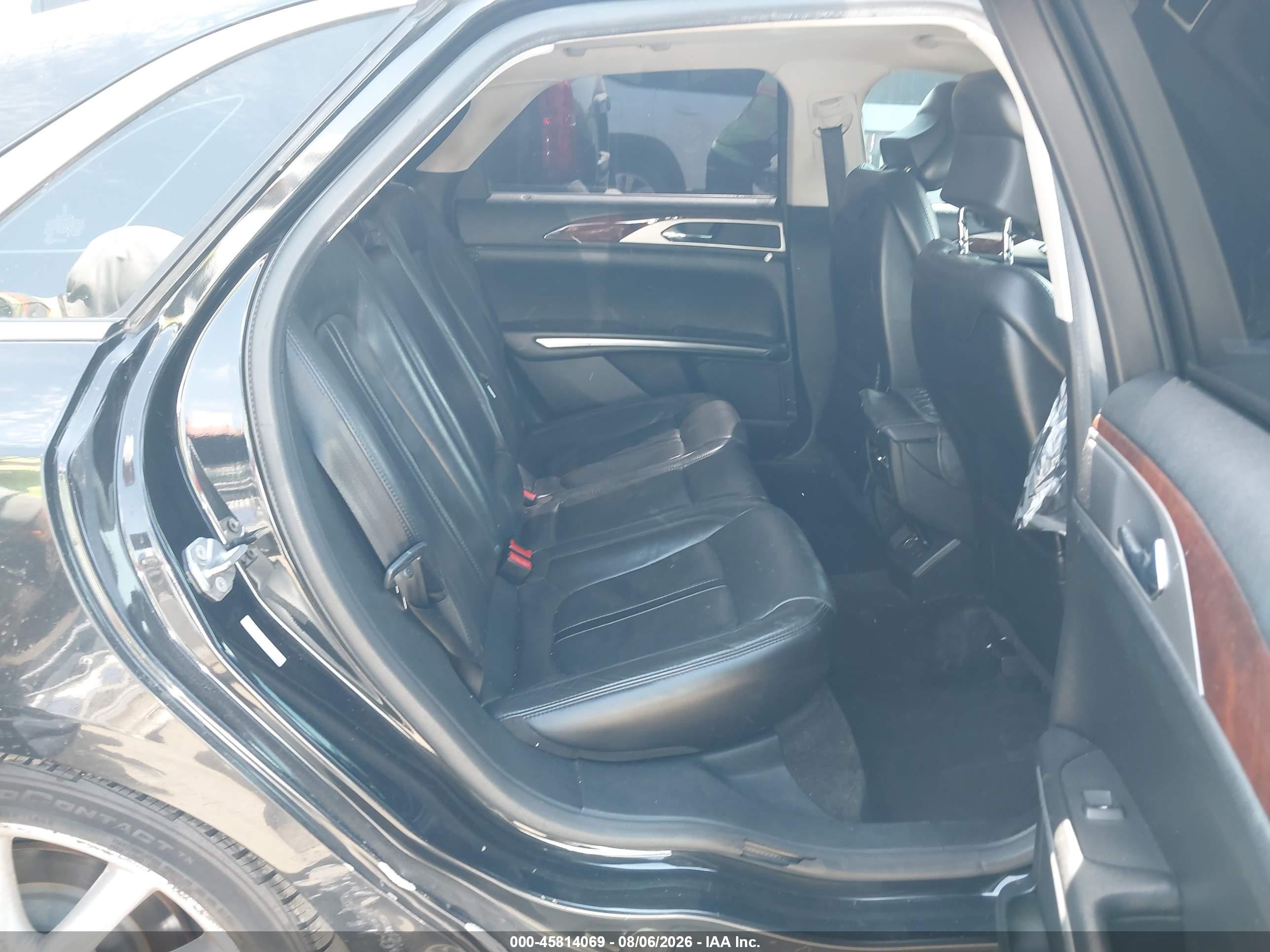 2015 Lincoln Mkz Hybrid   Black vin: 3LN6L2LU3FR608756