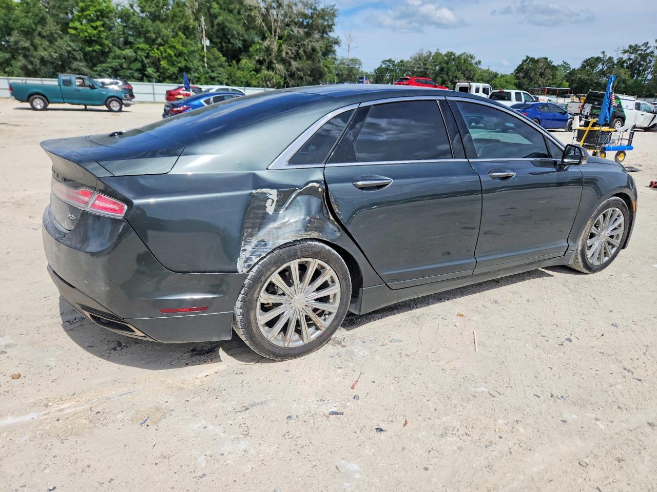 2015 Lincoln Mkz Hybrid Gray vin: 3LN6L2LU3FR624746