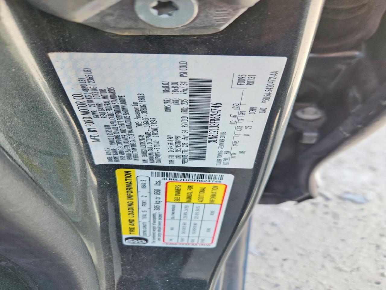 2015 Lincoln Mkz Hybrid Gray vin: 3LN6L2LU3FR624746