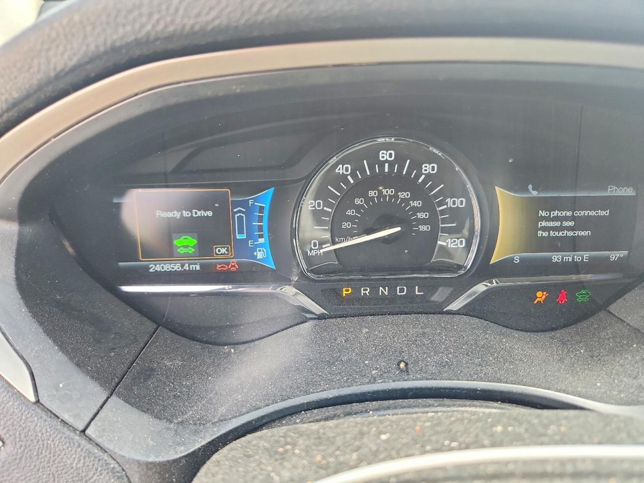 2015 Lincoln Mkz Hybrid Gray vin: 3LN6L2LU3FR624746