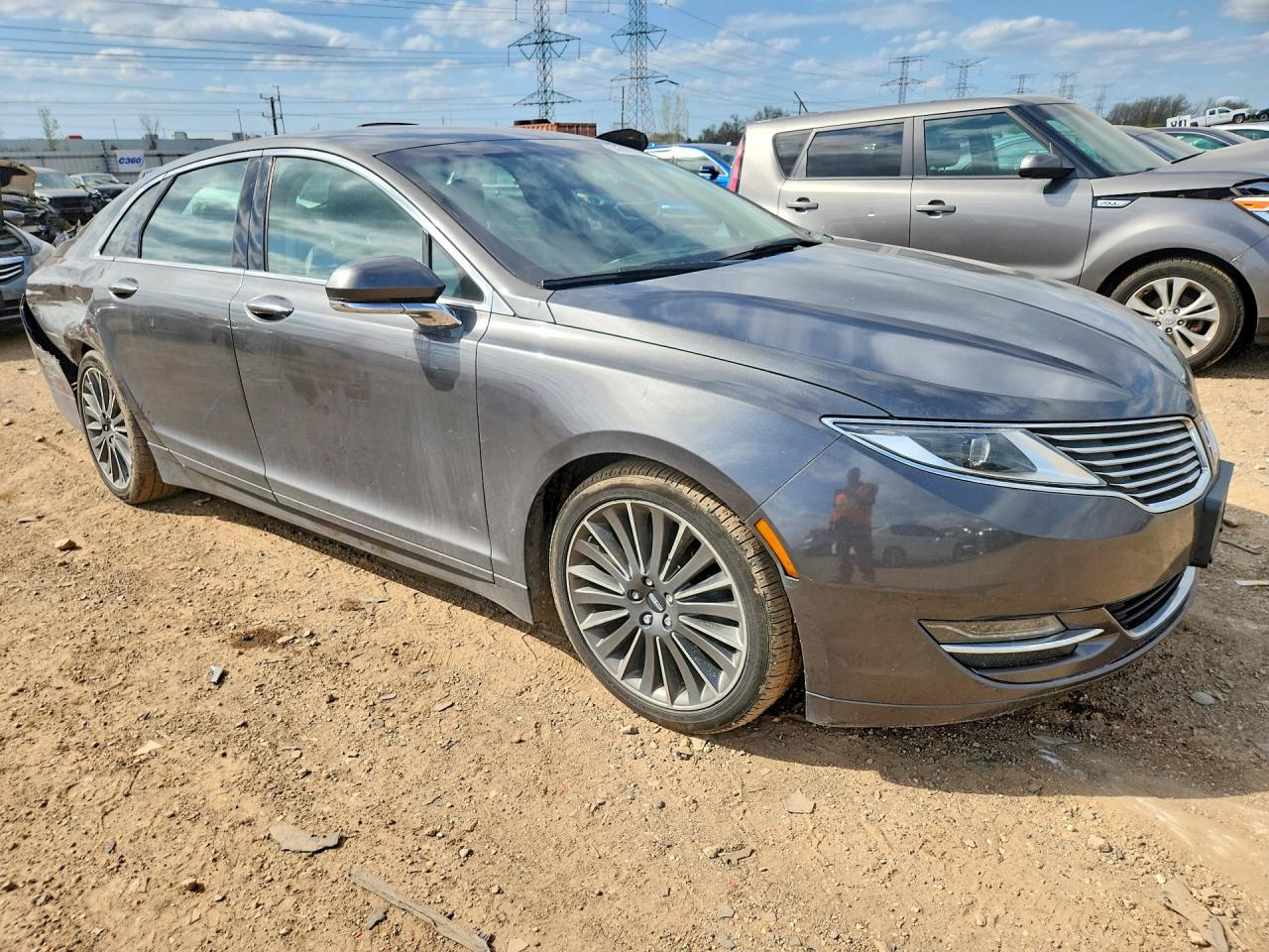 2016 Lincoln Mkz Hybrid Gray vin: 3LN6L2LU3GR605521