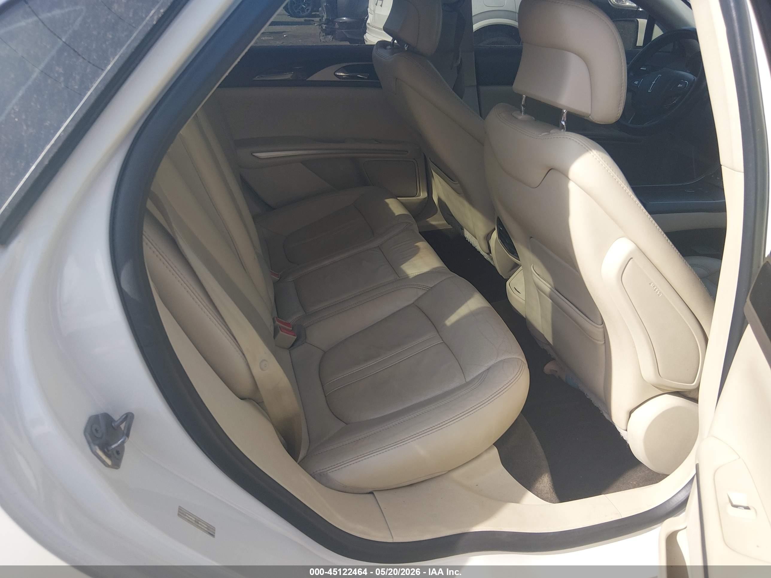 2013 Lincoln Mkz Hybrid   White vin: 3LN6L2LU4DR809093