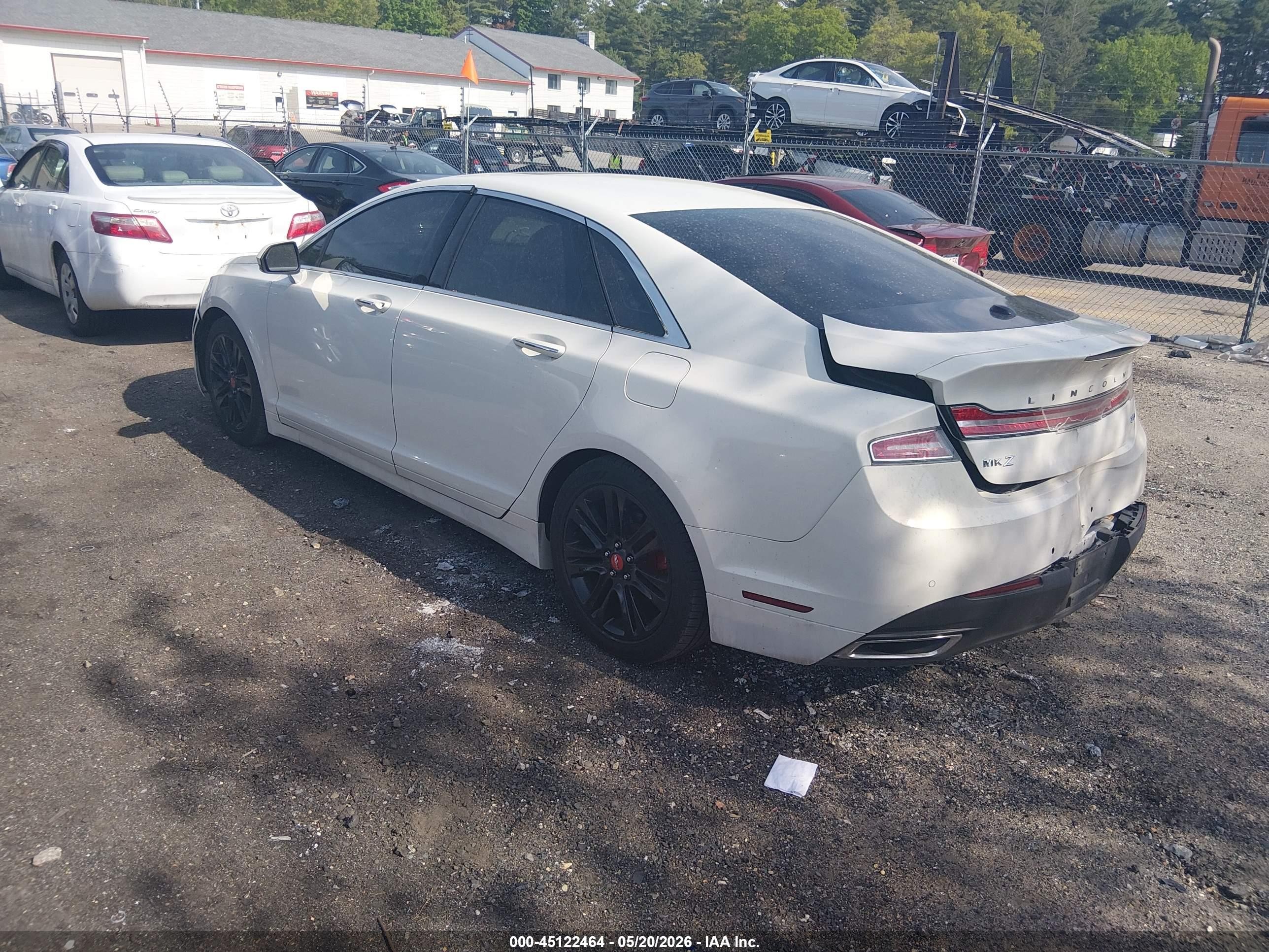 2013 Lincoln Mkz Hybrid   White vin: 3LN6L2LU4DR809093