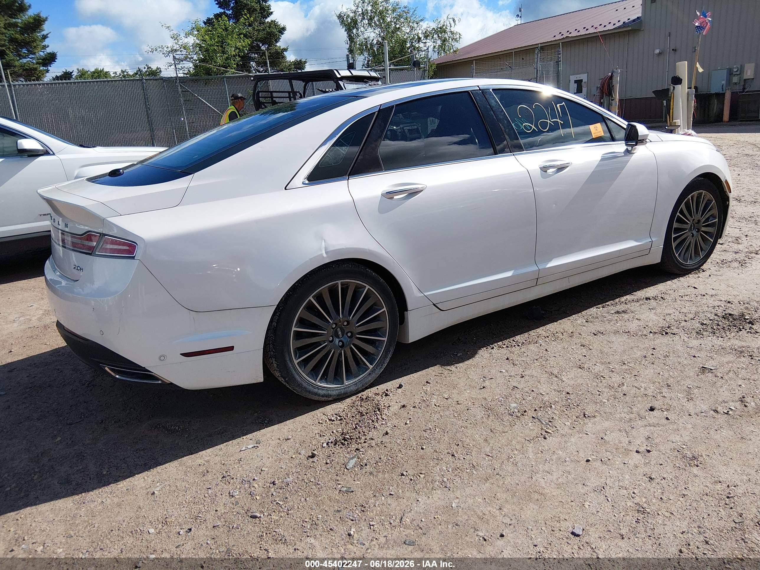 2013 Lincoln Mkz Hybrid   Белый vin: 3LN6L2LU4DR813631
