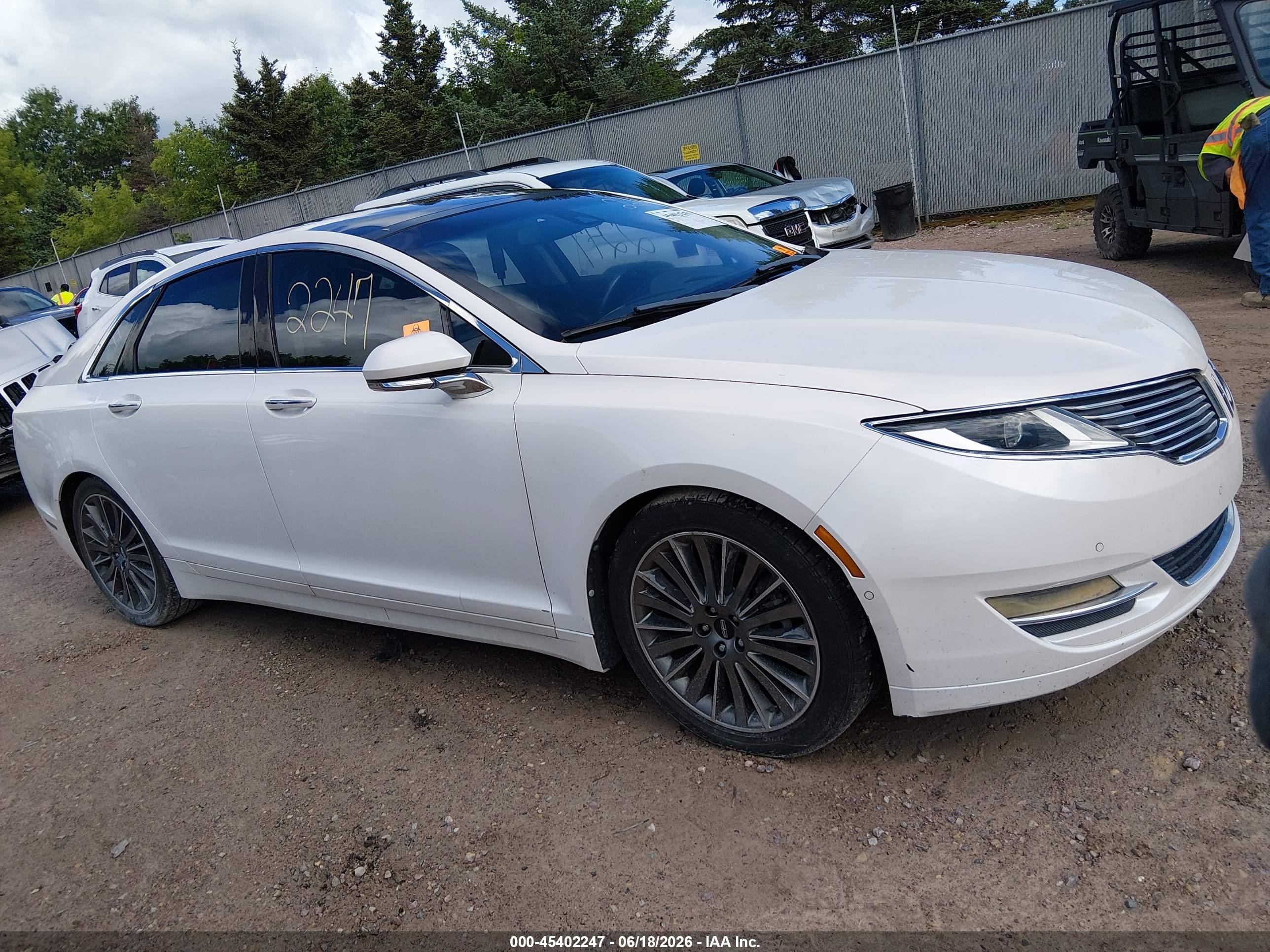 2013 Lincoln Mkz Hybrid   Белый vin: 3LN6L2LU4DR813631