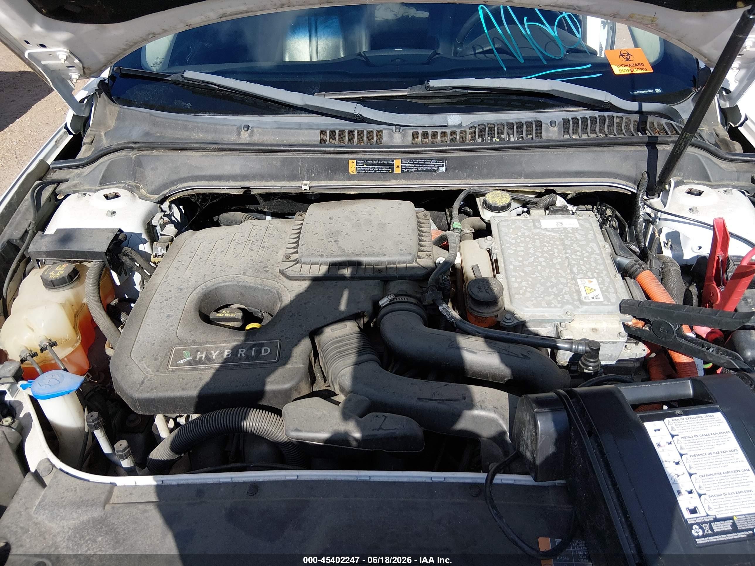 2013 Lincoln Mkz Hybrid   Белый vin: 3LN6L2LU4DR813631