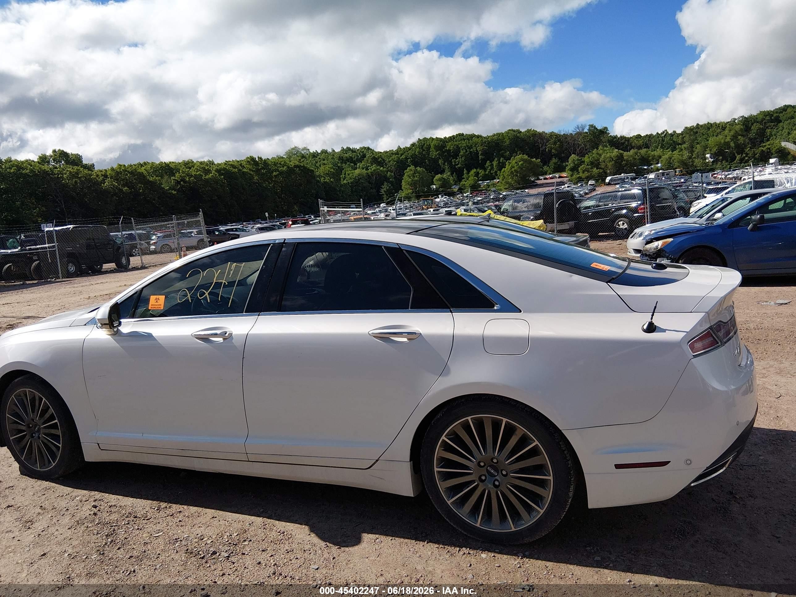 2013 Lincoln Mkz Hybrid   Белый vin: 3LN6L2LU4DR813631
