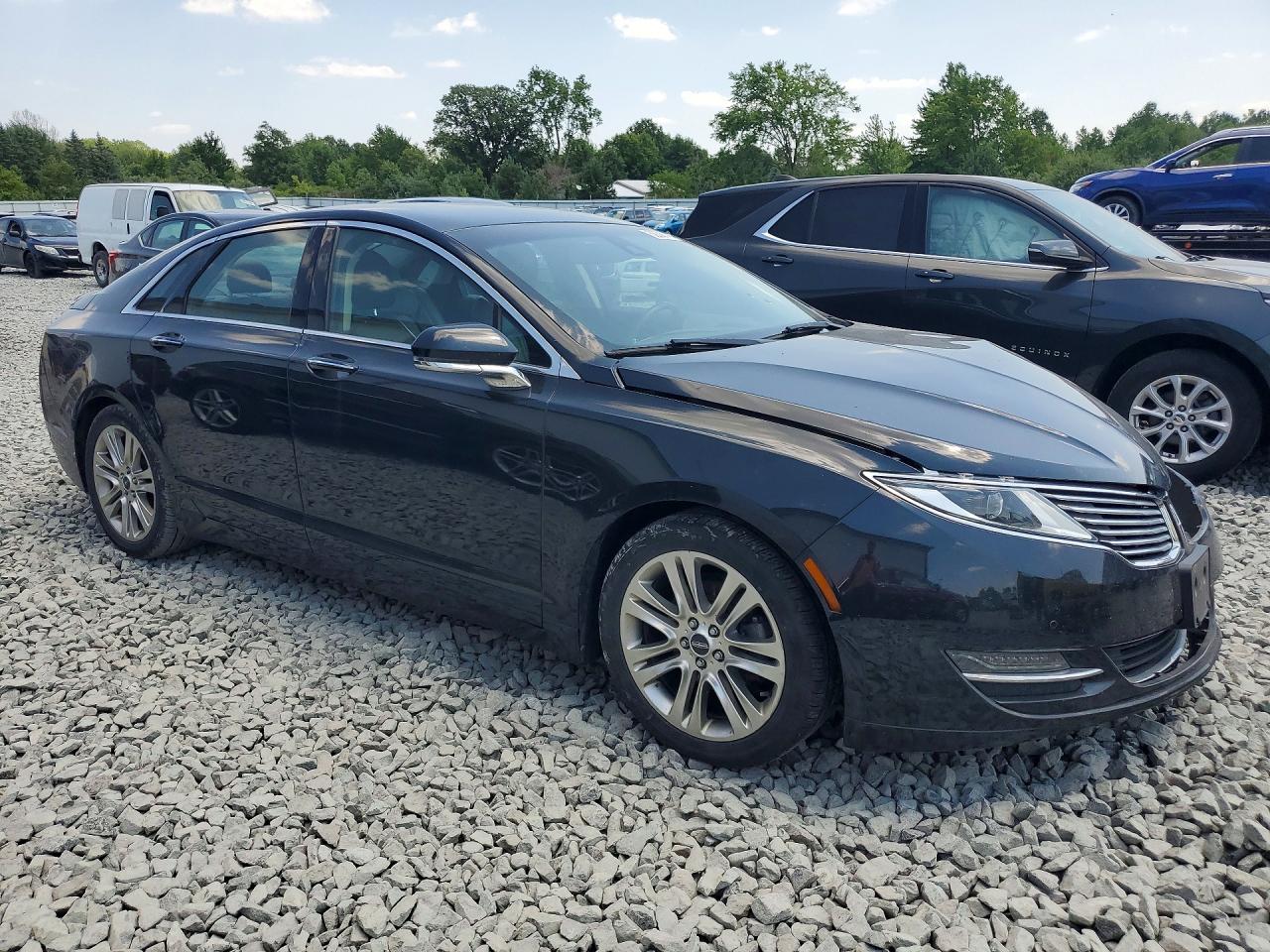 2014 Lincoln Mkz Hybrid Black vin: 3LN6L2LU4ER813498