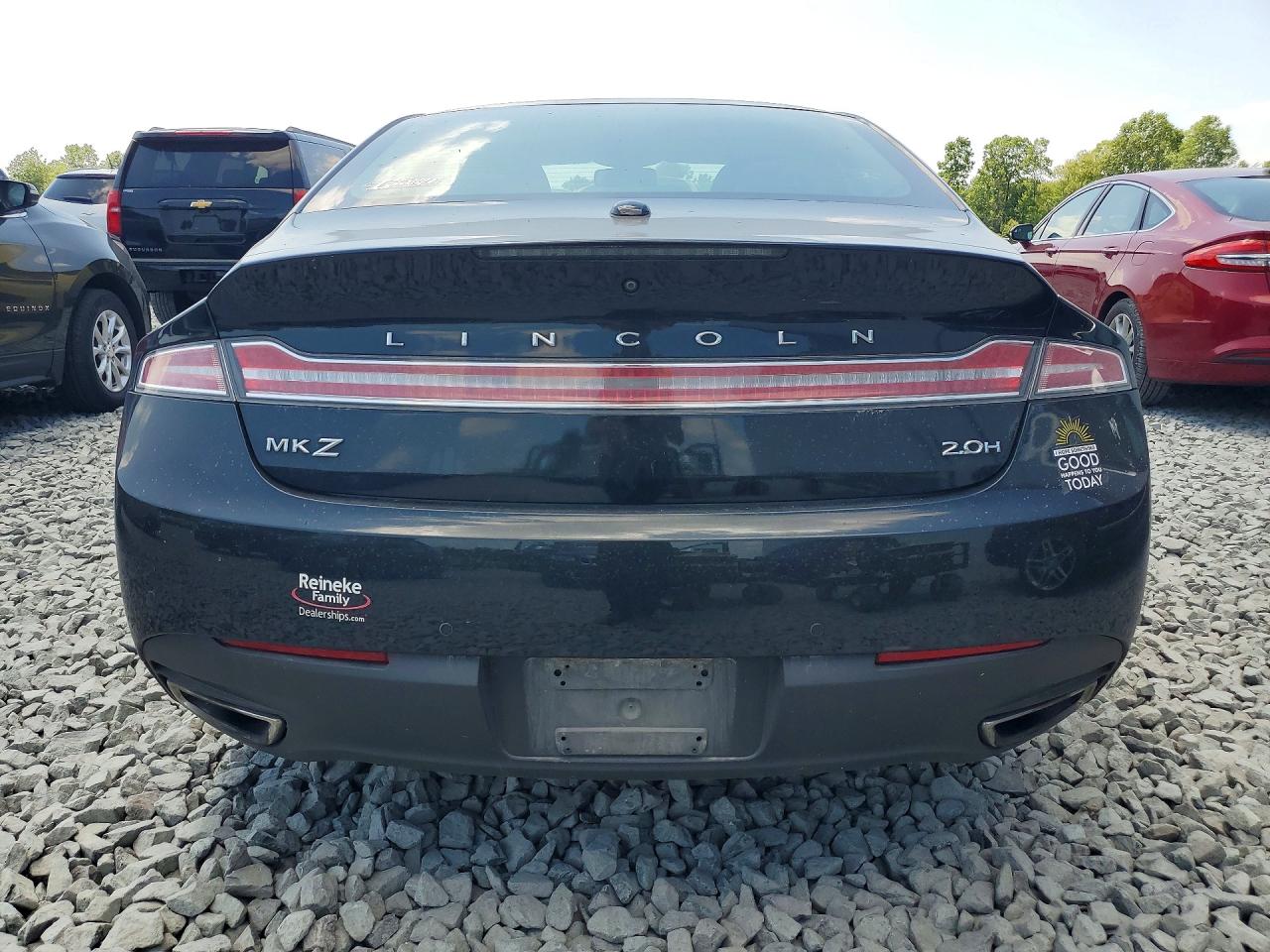 2014 Lincoln Mkz Hybrid Black vin: 3LN6L2LU4ER813498