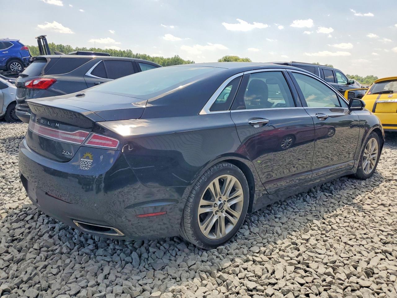2014 Lincoln Mkz Hybrid Black vin: 3LN6L2LU4ER813498