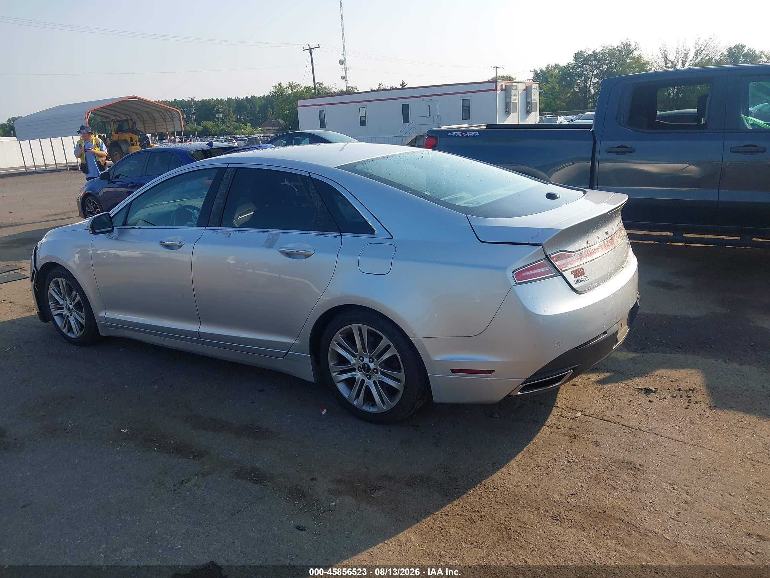 2014 Lincoln Mkz Hybrid   Silver vin: 3LN6L2LU4ER821228